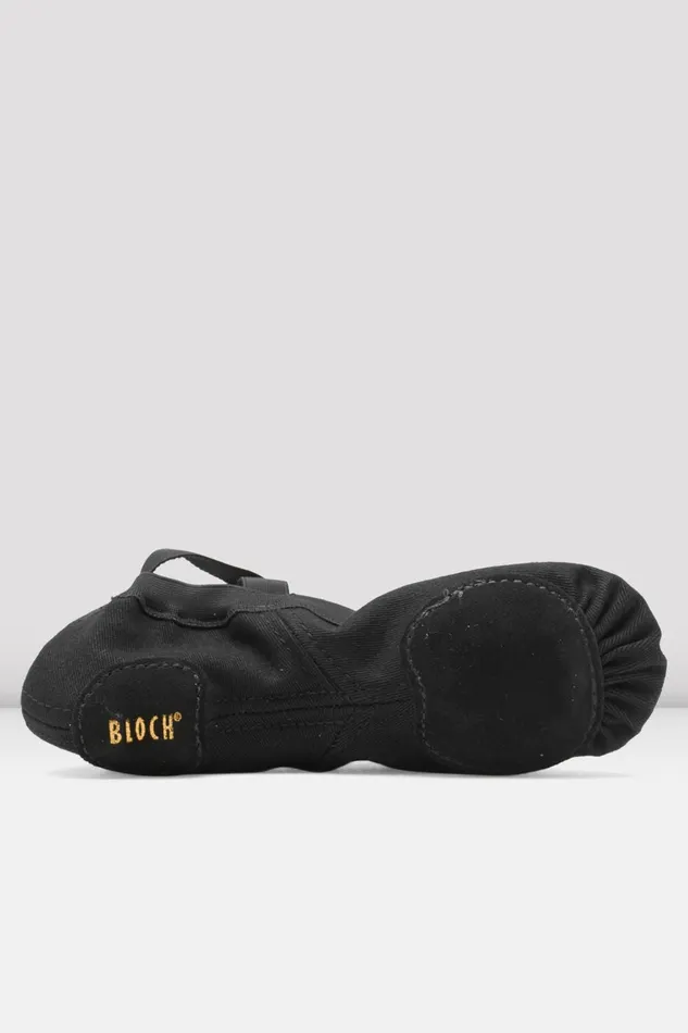 Bloch Mens Adult Mens Synchrony Stretch Canvas Ballet Shoes Black Canvas