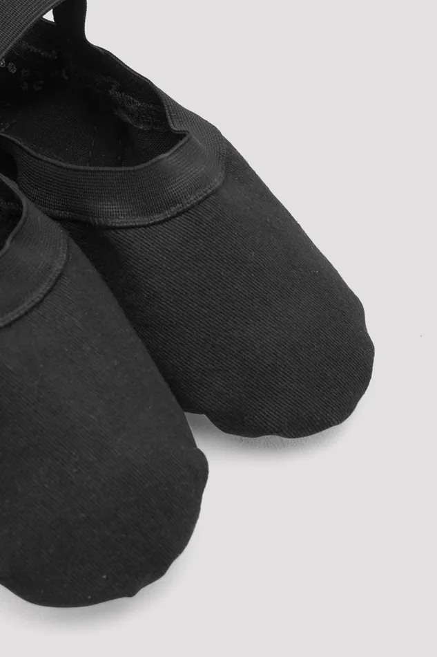 Bloch Mens Adult Mens Synchrony Stretch Canvas Ballet Shoes Black Canvas