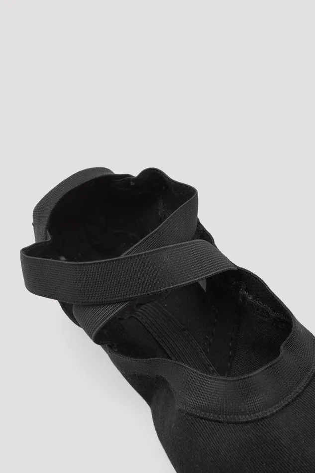 Bloch Mens Adult Mens Synchrony Stretch Canvas Ballet Shoes Black Canvas
