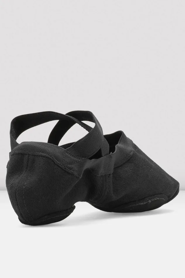 Bloch Mens Adult Mens Synchrony Stretch Canvas Ballet Shoes Black Canvas