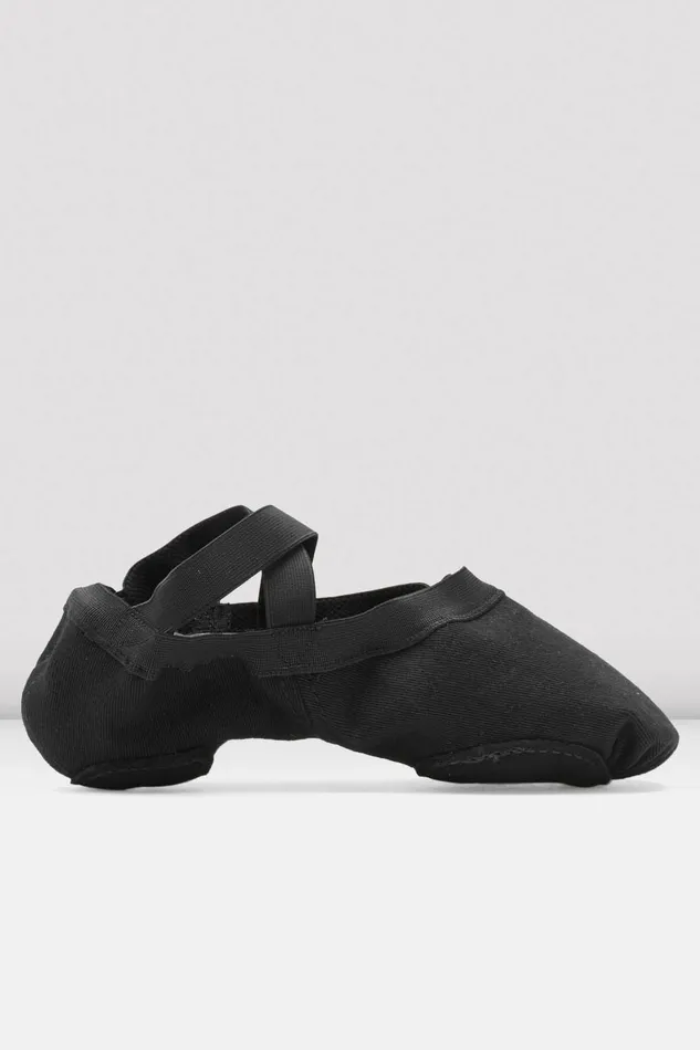 Bloch Mens Adult Mens Synchrony Stretch Canvas Ballet Shoes Black Canvas