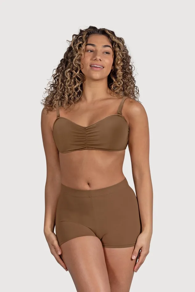 Bloch Shorts and Briefs Adult Ladies Capella High Waist Short Almond