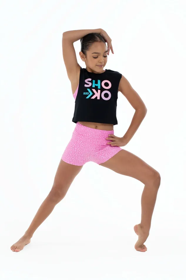 Bloch Shorts and Briefs Children Bloch X Flo Active Shorts Pink Terazzo