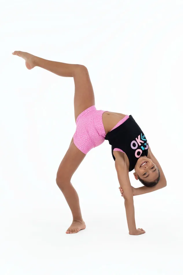 Bloch Shorts and Briefs Children Bloch X Flo Active Shorts Pink Terazzo