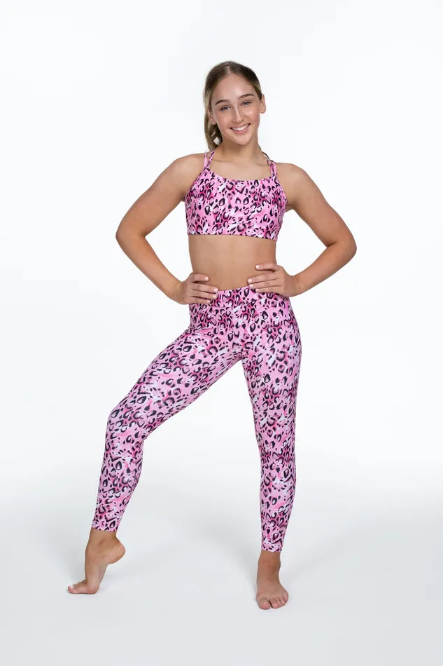 Bloch X Flo Active Full Length Legging Sketch Leopard Children Pants and Leggings Bloch Bloch X Flo Active Full Length Legging Sketch Leopard Children Pants and Leggings Bloch