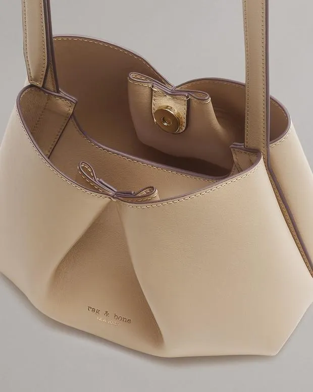 Bloom Small Calf Leather Crossbody Bag BlackGreige Handbags rag and bone Women