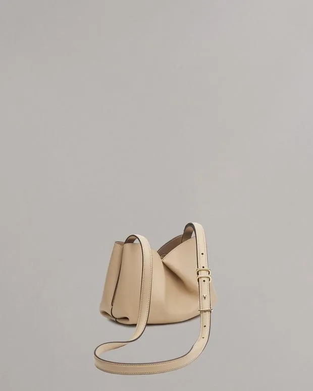 Bloom Small Calf Leather Crossbody Bag BlackGreige Handbags rag and bone Women
