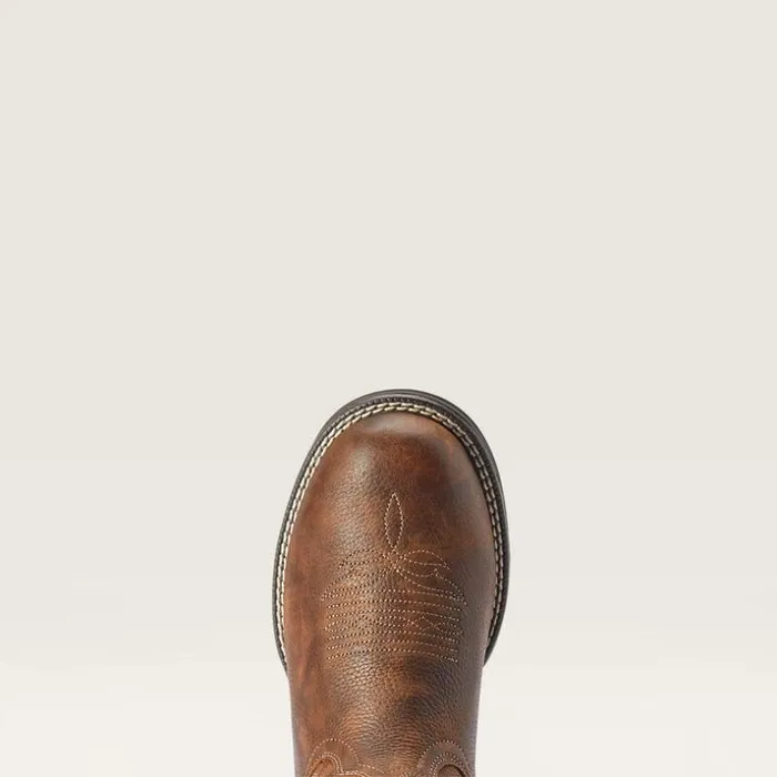 Booties Women Ariat Anthem Round Toe Shortie Western Boot Copper Kettle