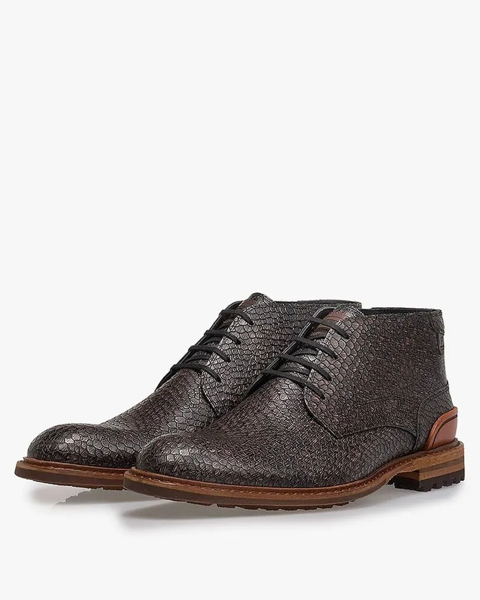 Boots Men Floris Van Bommel Crepi 1100 Printedleather