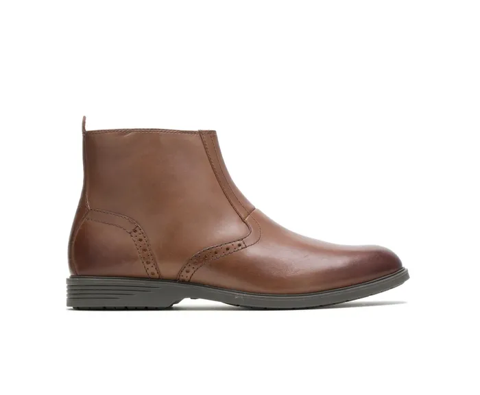 Boots Shepsky Zip Boot Brown Leather Hush Puppies Men