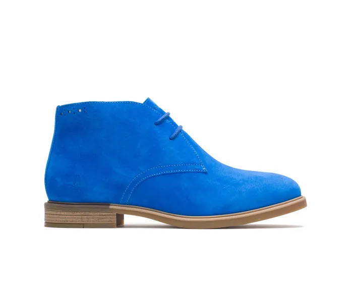 Boots Women Bailey Chukka Boot Electric Blue Suede Hush Puppies