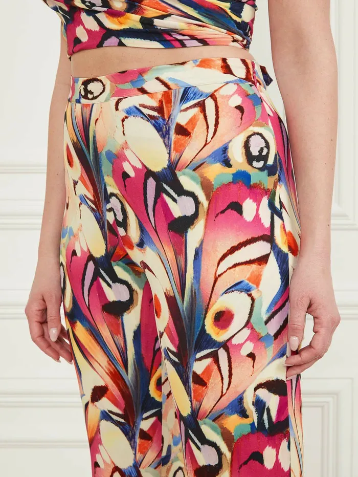 Bottoms Anise Flared Pant Wonderland Print 8211 GUESS Women