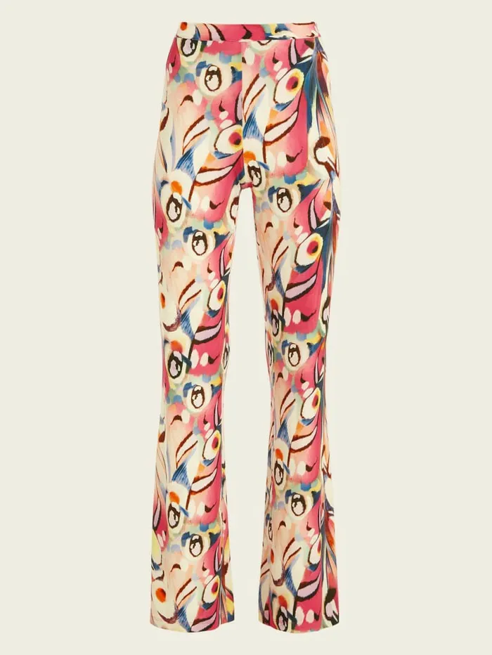 Bottoms Anise Flared Pant Wonderland Print 8211 GUESS Women