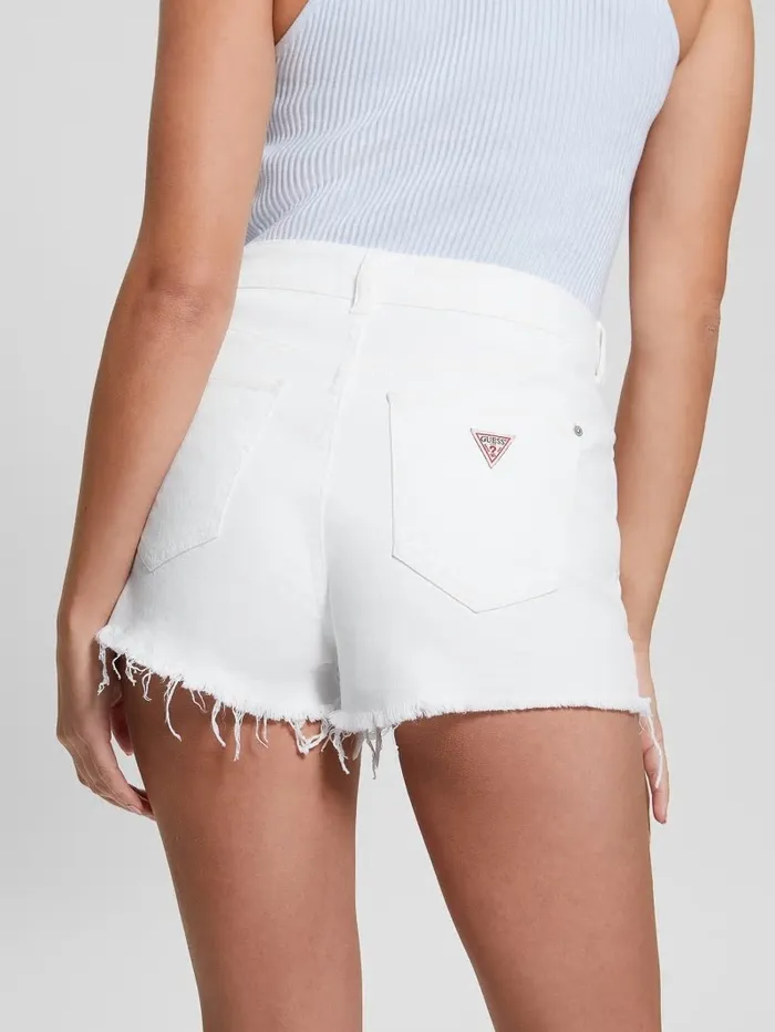 Bottoms Mom Shorts Pure White 8211 GUESS Women