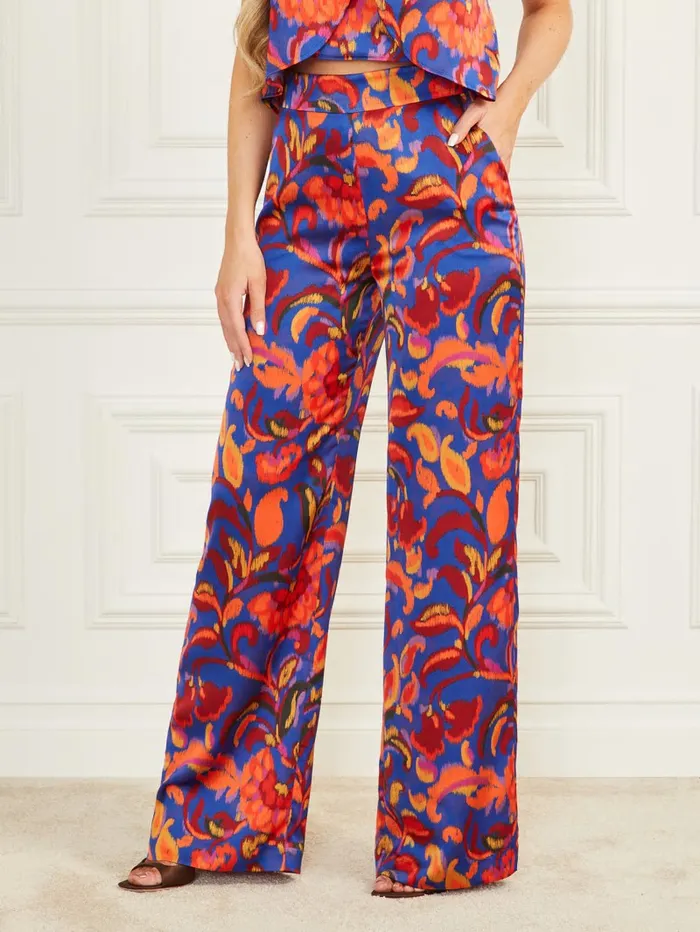 Bottoms Women Betty Printed Blue Pant Betty Blue Print GUESS