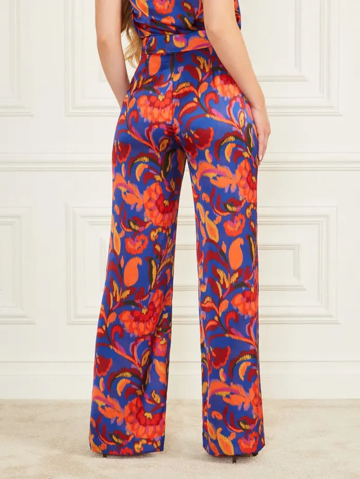 Bottoms Women Betty Printed Blue Pant Betty Blue Print GUESS Bottoms Women Betty Printed Blue Pant Betty Blue Print GUESS