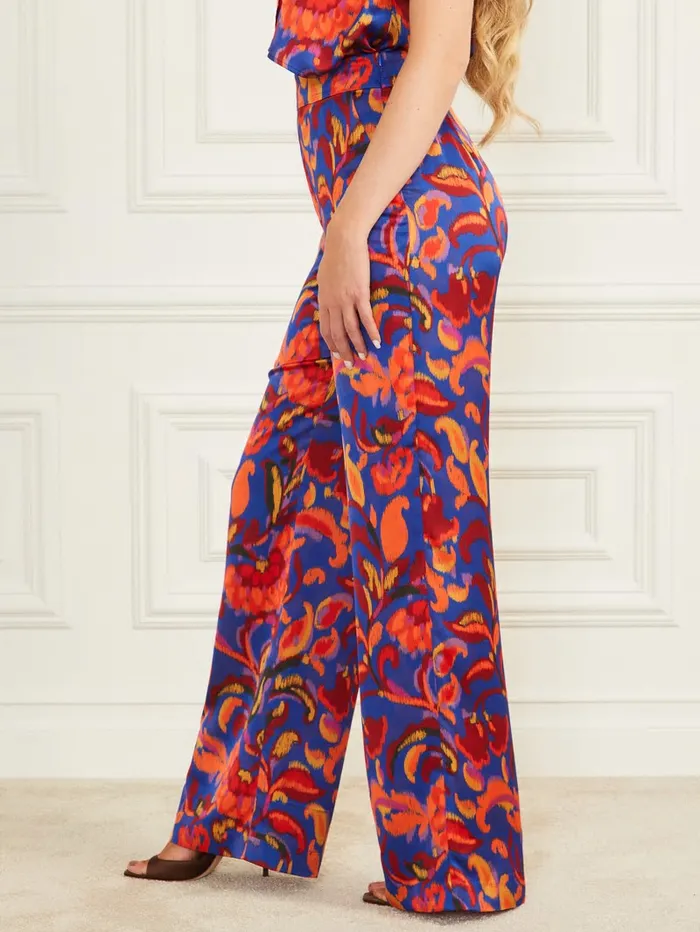 Bottoms Women Betty Printed Blue Pant Betty Blue Print GUESS Bottoms Women Betty Printed Blue Pant Betty Blue Print GUESS