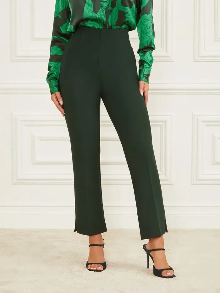 Bottoms Women GUESS Braxton Pant Chenille Green