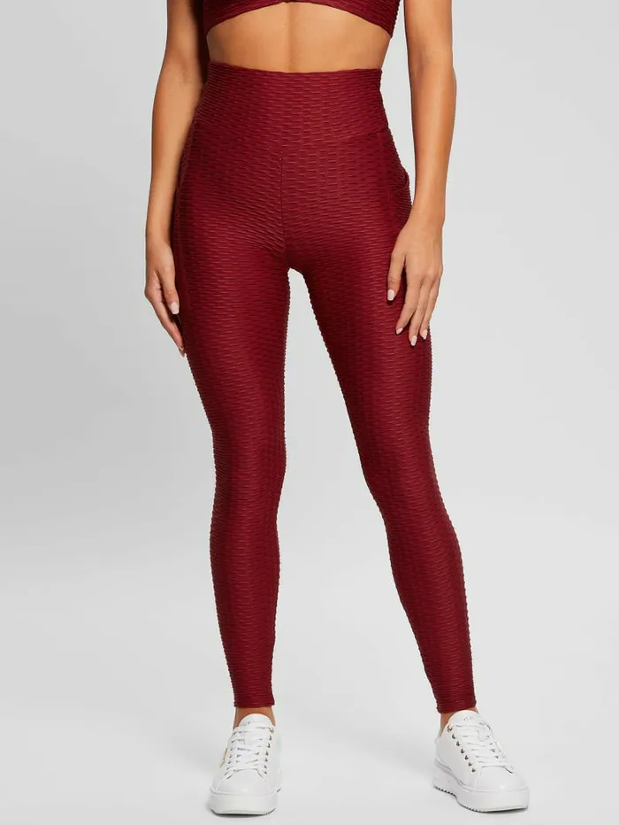 Bottoms Women GUESS Eco Delma Active Leggings Autumn Spice