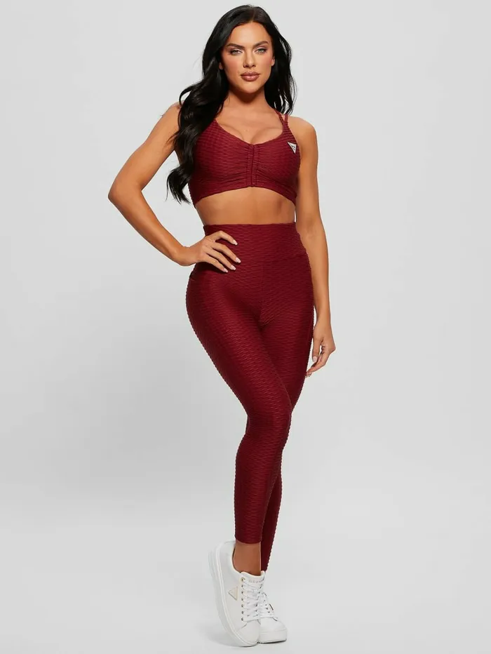 Bottoms Women GUESS Eco Delma Active Leggings Autumn Spice