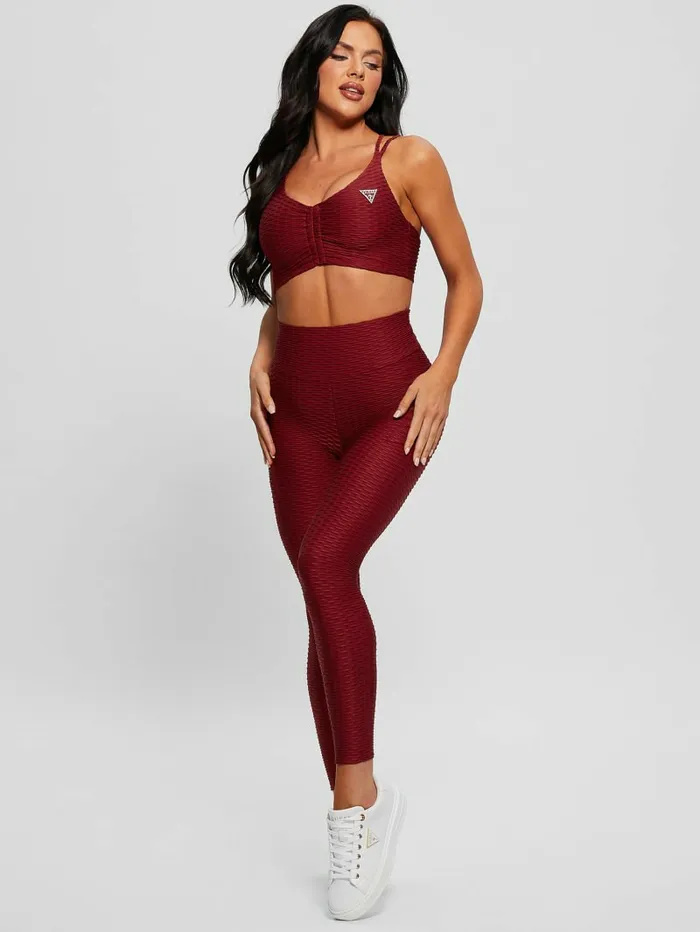 Bottoms Women GUESS Eco Delma Active Leggings Autumn Spice