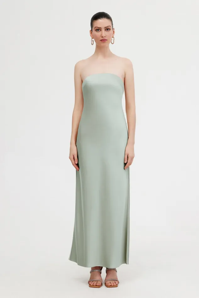 Bridesmaids Women Significant Other ESME STRAPLESS MAXI DRESS