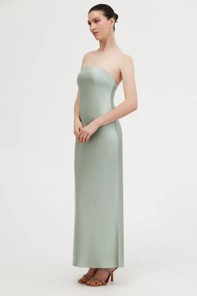 Bridesmaids Women Significant Other ESME STRAPLESS MAXI DRESS