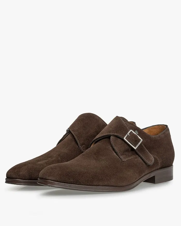 Buckle Shoes Men Floris Van Bommel Raffa 0602 Suede