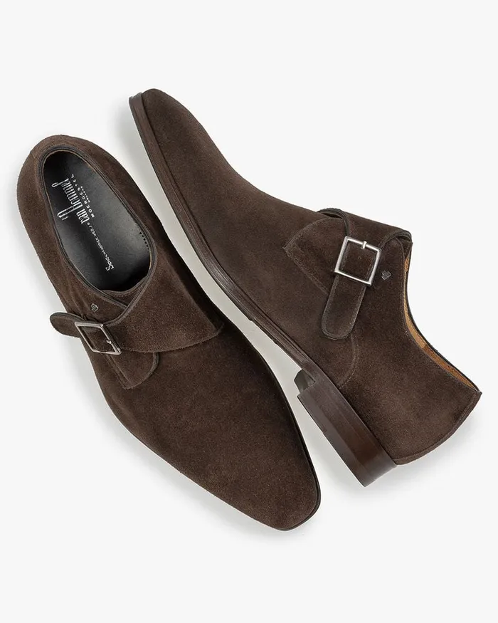 Buckle Shoes Men Floris Van Bommel Raffa 0602 Suede