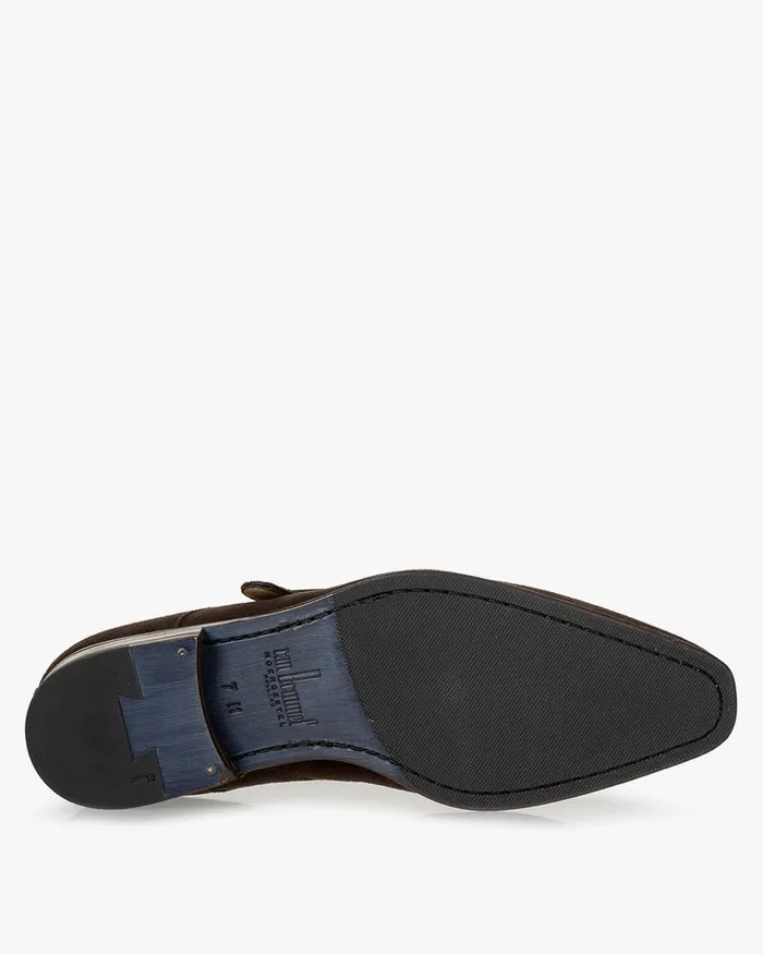 Buckle Shoes Men Floris Van Bommel Raffa 0602 Suede