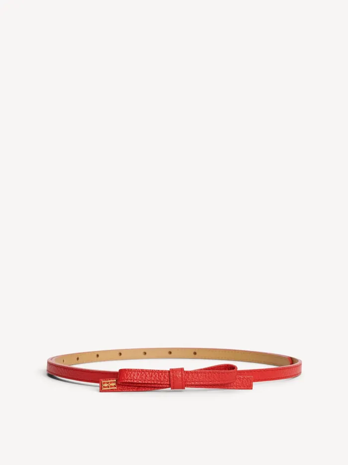 By Malene Birger Belts Women Booma Leather Belt Dark Chilli
