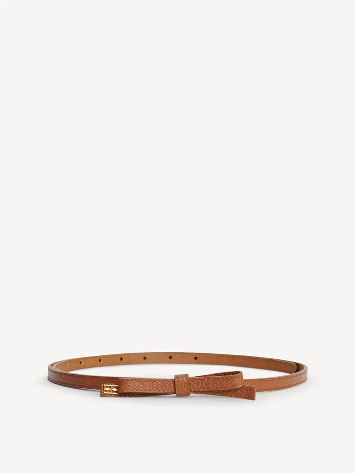 By Malene Birger Belts Women Booma Leather Belt Dark Tan