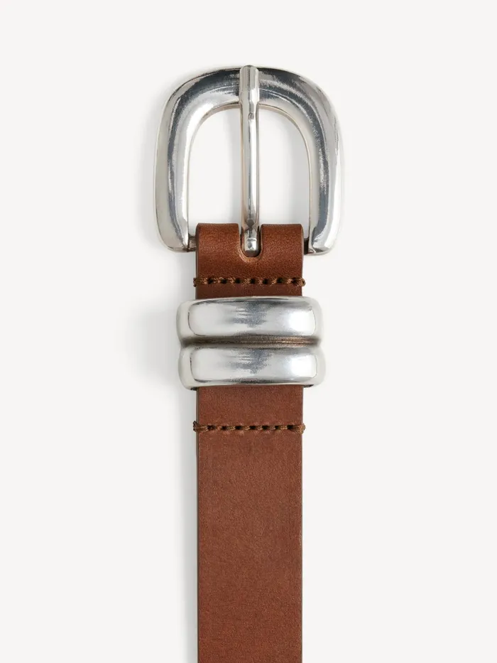 By Malene Birger Belts Women Zoilo Leather Belt Dark Brown