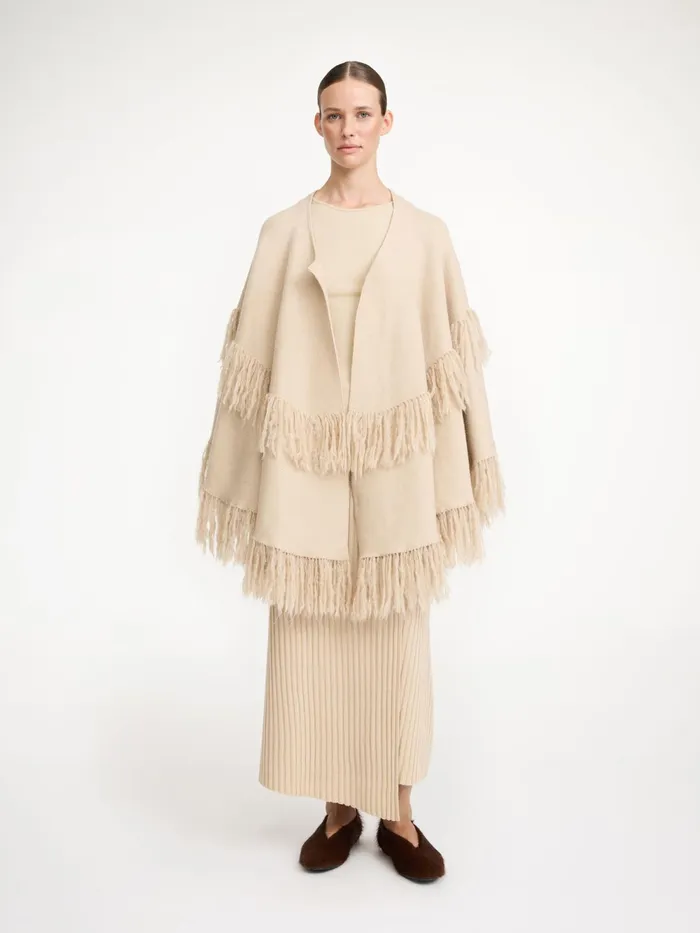 By Malene Birger Coats and Jackets Women Dixi Wool Poncho Old Beige
