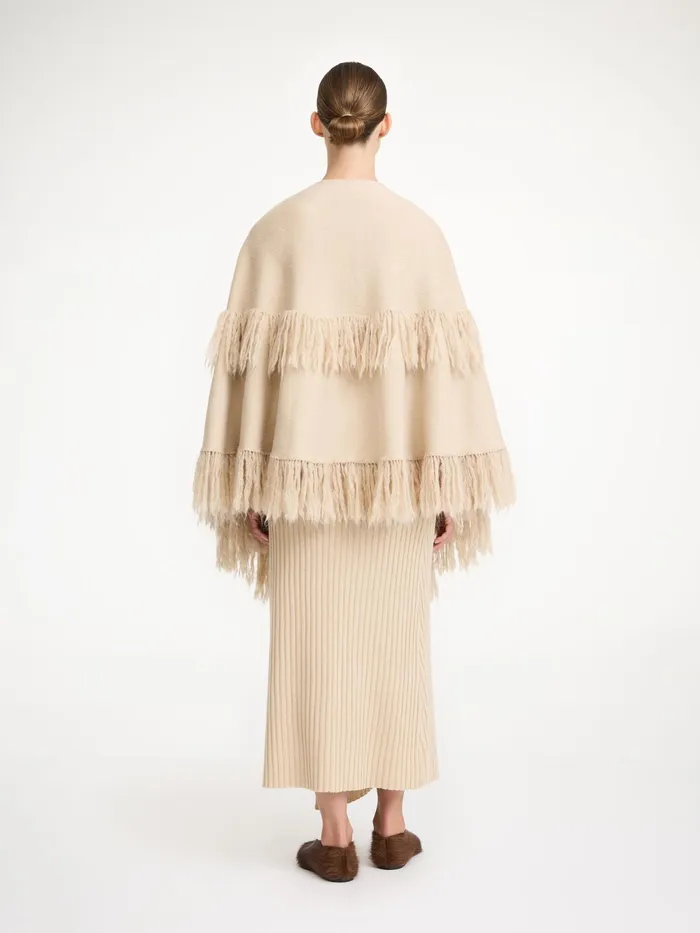 By Malene Birger Coats and Jackets Women Dixi Wool Poncho Old Beige