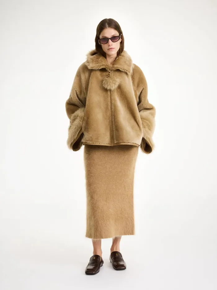 By Malene Birger Coats and Jackets Women Odellies Shearling Jacket Tannin