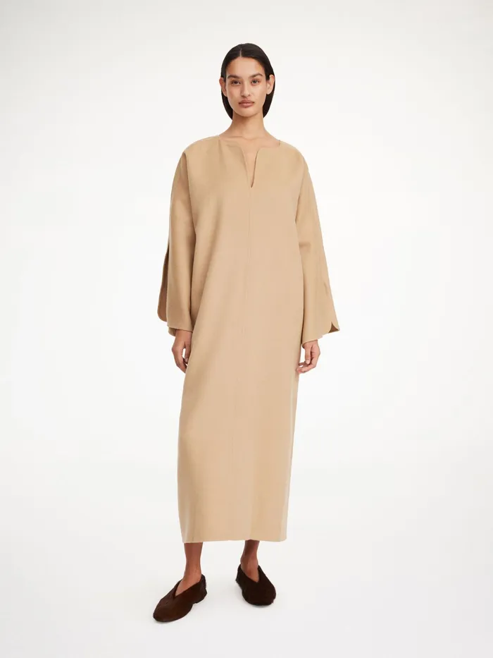 By Malene Birger Dresses Women Cais Wool Dress Dark Sand