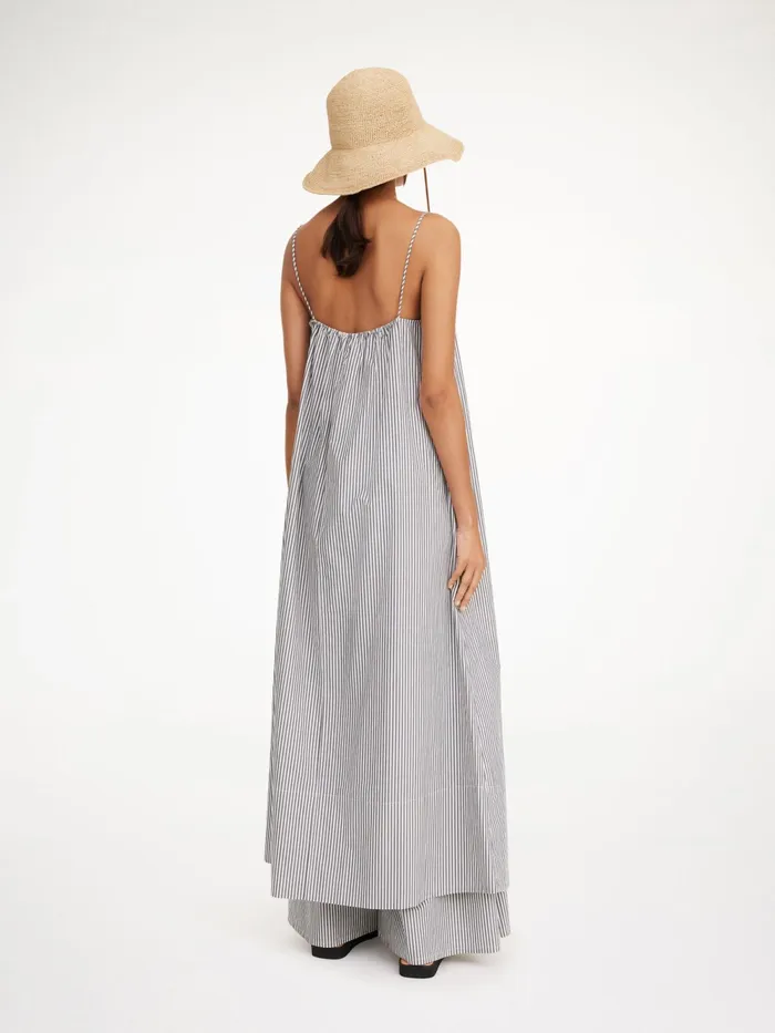 By Malene Birger Dresses Women Lanney Organic Cotton Maxi Dress Navy Stripe