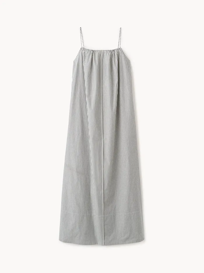 By Malene Birger Dresses Women Lanney Organic Cotton Maxi Dress Navy Stripe
