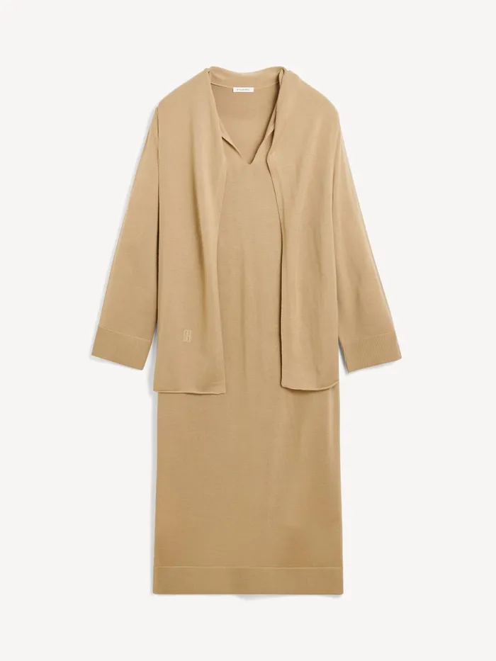 By Malene Birger Dresses Women Merrieta Wool Maxi Dress Tannin