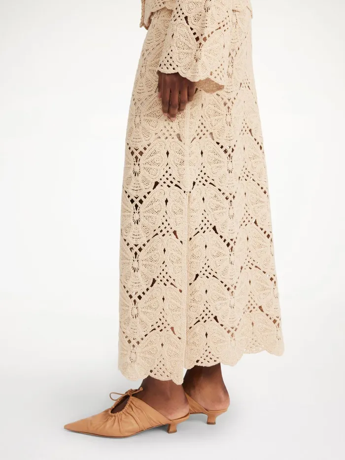 By Malene Birger Knitwear Women Cantala Maxi Skirt Oyster Gray