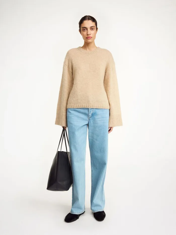 By Malene Birger Knitwear Women Cierra Sweater Twill Beige