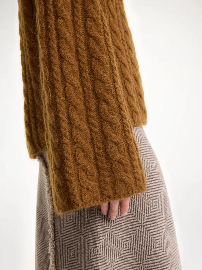 By Malene Birger Knitwear Women Cimone CableKnit Sweater Bison