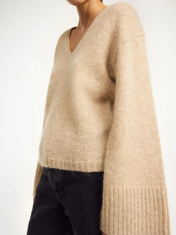 By Malene Birger Knitwear Women Cimone Sweater Twill Beige