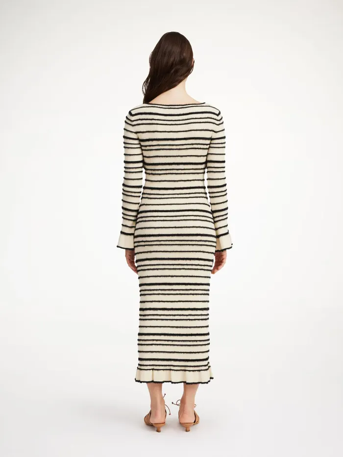 By Malene Birger Knitwear Women Damira Maxi Dress Black Stripe