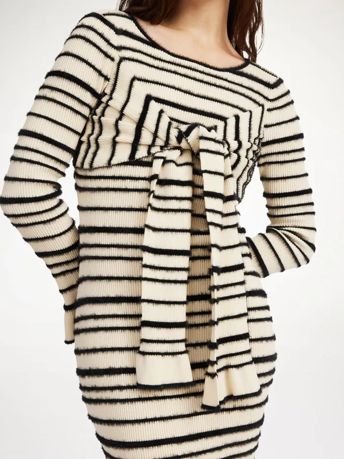 By Malene Birger Knitwear Women Damira Maxi Dress Black Stripe
