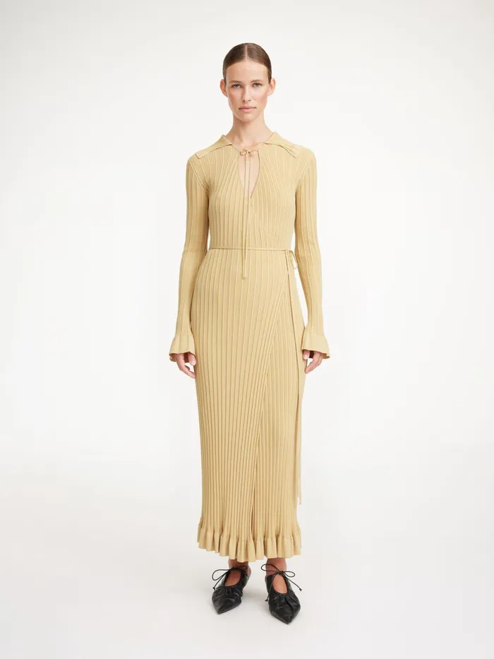 By Malene Birger Knitwear Women Gianina Maxi Dress Warm Sand