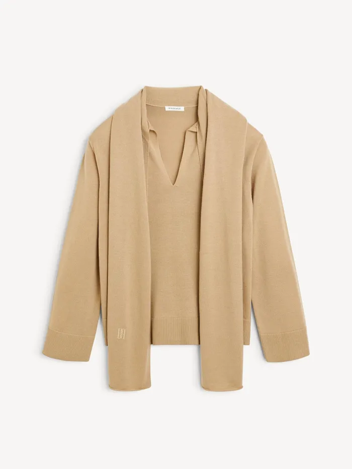 By Malene Birger Knitwear Women Merrie Wool Sweater Tannin