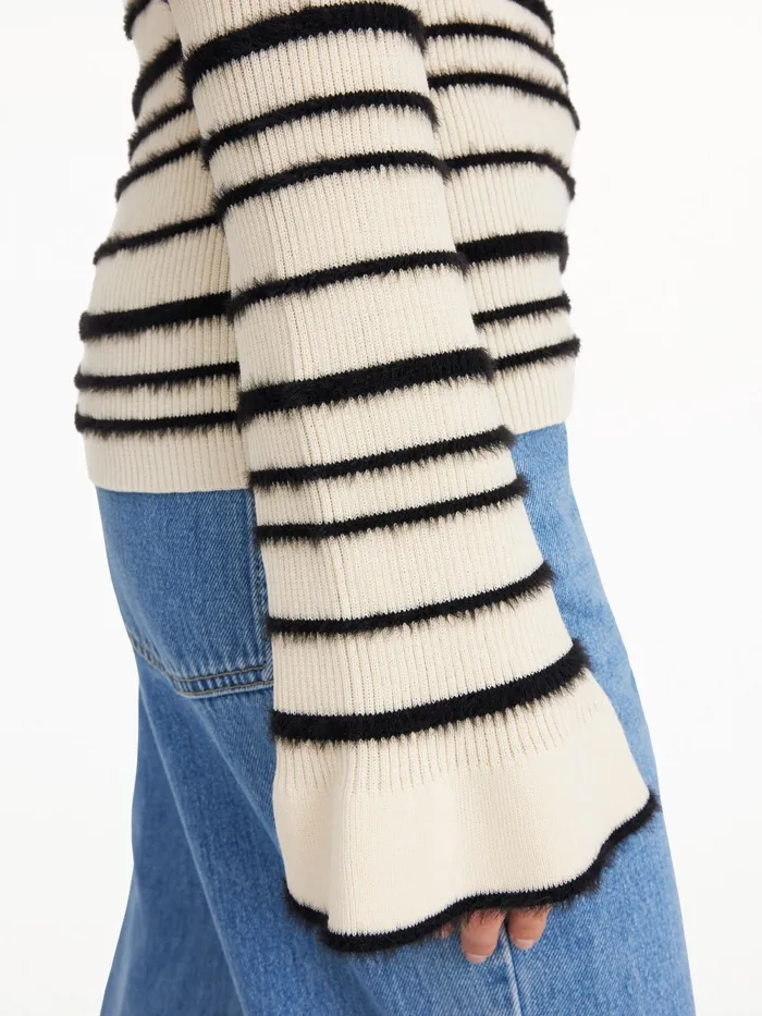 By Malene Birger Knitwear Women Morila Sweater Black Stripe