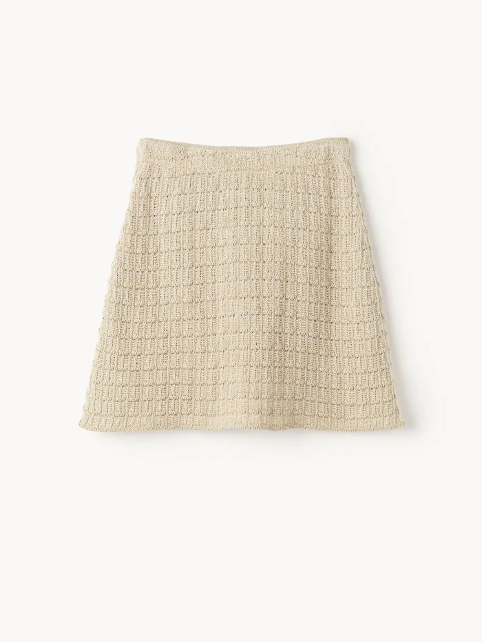 By Malene Birger Knitwear Women Pamille Mini Skirt Oyster Gray